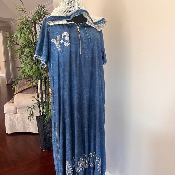 NWT M’ De Pompadour Oversized Denim Dress. Artistry Details Size 18 - Picture 6 of 16